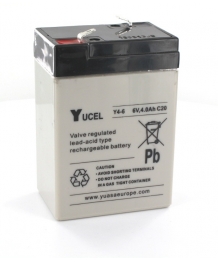 Batería Plomo 6V 4Ah Yuasa (70X47X106) (Y46) 