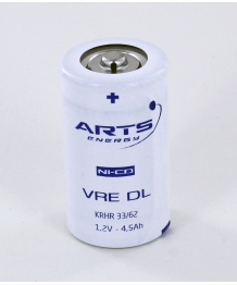 Elemento ni-CD 1.2V 4, 5Ah VRE DL 4500 Saft
