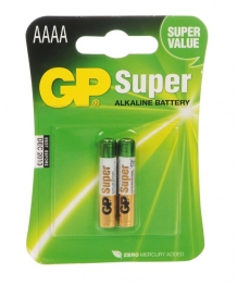 Blister de 2 Piles 1.5V Format AAAA -ELR02 GP (E-2U2) (25A-U2)