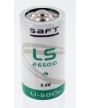 Pile lithium 3,6V 7,7Ah C Saft avec cosses CLG (LS26500-CNR)