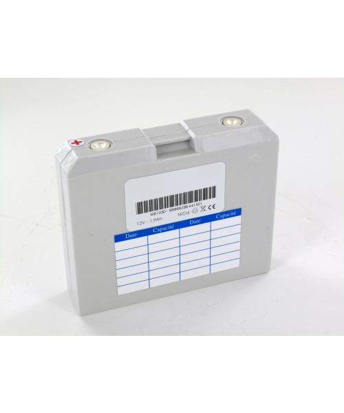 Batterie 12V 1,9Ah pour défibrillateur Cardioserv SCP 900 HELLIGE - MARQUETTE (30344030)