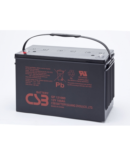 Batterie plomb CSB 12V 100Ah (343x170x217.3) (GP121000)