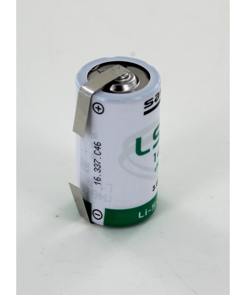 Batteria al litio 3.6V 5.8Ah C con terminali a saldare Saft (LSH14-CNR)