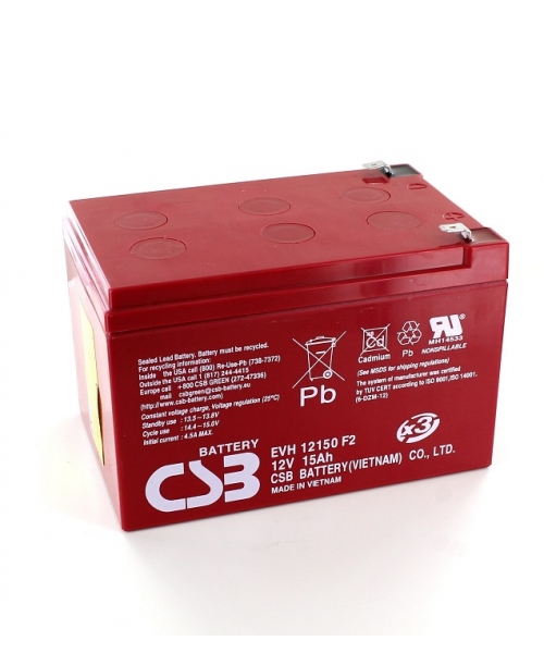 Battery 12V 15Ah for mobile radio DX-D100 AGFA