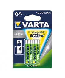 Blister 2 accus Ni-Mh 1,2V 1600mAh Phone Power T399 Varta (58399201402)