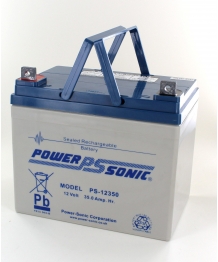 Lead 12V 35Ah (195 x 130 x 180) Power Sonic battery