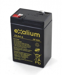 Batería de plomo 6V 4 Ah (70 x 47 x 105) Exalium (EXA4 - 6)