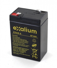 Batteria piombo 6V 4 Ah (70 x 47 x 105) Exalium (EXA4 - 6)