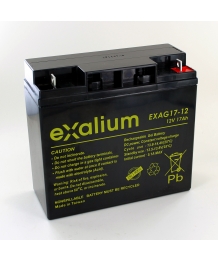 Batería, 12V 17Ah (181 x 76 x 167) EXALIUM (EXAG17 - 12)