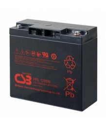 Batterie plomb 12V 80W/15mn (181x76x167) CSB (HRL1280W)