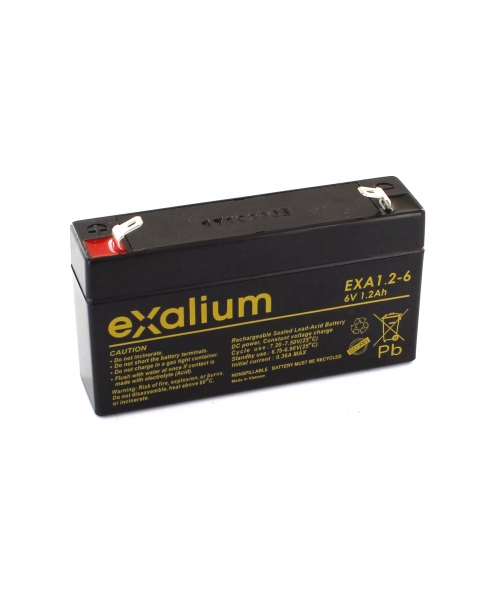 Batterie 6V 1,2Ah pour oxymètre de pouls Oxy 1 RADIOMETER