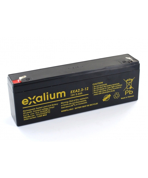 Battery 12V 2,3Ah to respirator d'anesthesie ADU95 DATEX 28891389 - S)