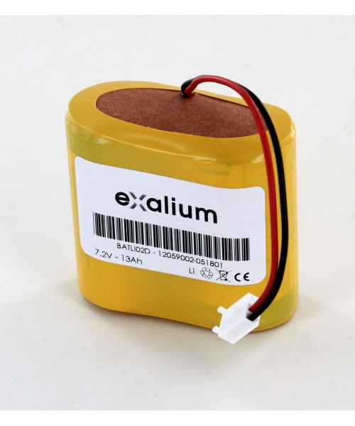 Pile lithium 7.2V 13Ah pour Daitem Daitem (BATLI02)