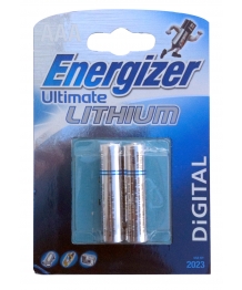 Blister 2 batteries 1.5V AAA Energizer Lithium
