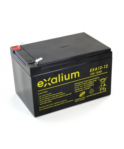 Battery lead 12V 12Ah (151 x 98 x 98) Exalium (EXA12 - 12)