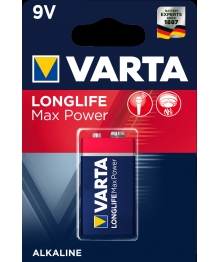 Pile alcaline 9V 6LR61 Longlife Max Power Varta (4722101401)