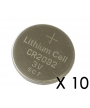 10 batteries Lithium 3V 230mAh EXALIUM (CR2032EXA )