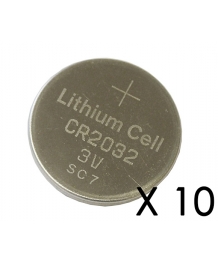 10 baterías de litio 3V 230mAh EXALIUM (CR2032EXA )