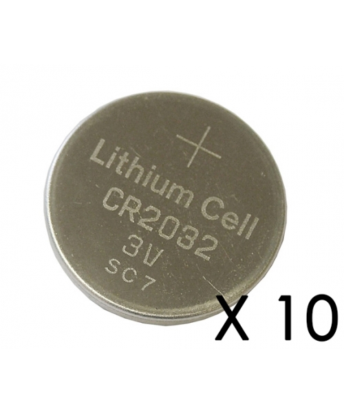 10 Piles Lithium CR2032 3V 230mAh EXALIUM (CR2032EXA-B10)