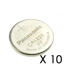 10 Piles lithium CR1220 3V 35mAh (CR-1220/BN)