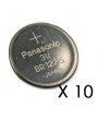 10 Piles Lithium 3V BR1225 Panasonic (BR-1225/BN)