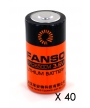 40 Piles Lithium C 3.6V 6Ah Fanso (ER26500M/S)