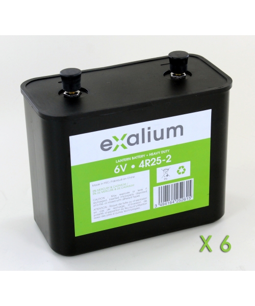Batteria Saline 4R25/2 Porto Cartone in plastica 6 (4R25-2-C6)