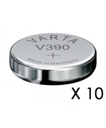 Box 10 batterie tasto soldi 1,55V SR54 alta scarica V390