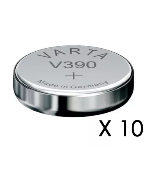 Box 10 batterie tasto soldi 1,55V SR54 alta scarica V390