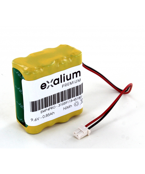 Batterie 9.6V 850mAh pour électro-stimulateur EMP4 PRO SCHWA