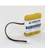  3.6V batería 0.7Ah NiCd 3S1P conector molex