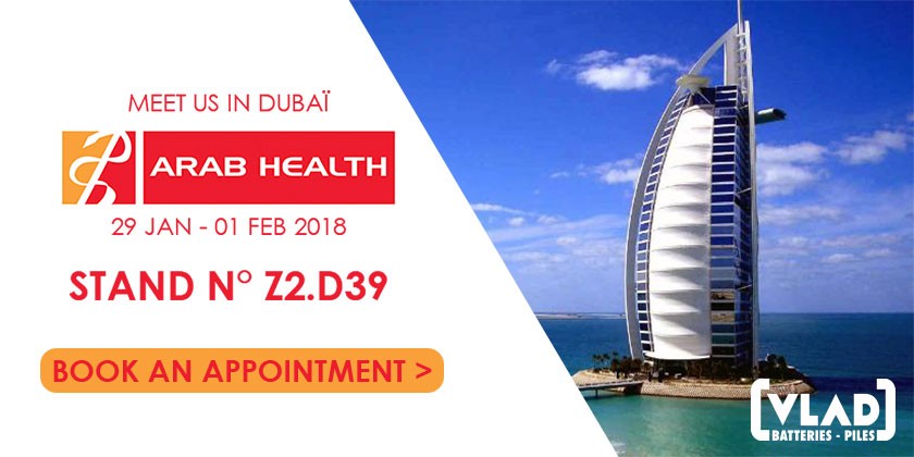 Retrouvez-nous au salon Arab Health de Dubaï du 30 janvier au 1er février 2018