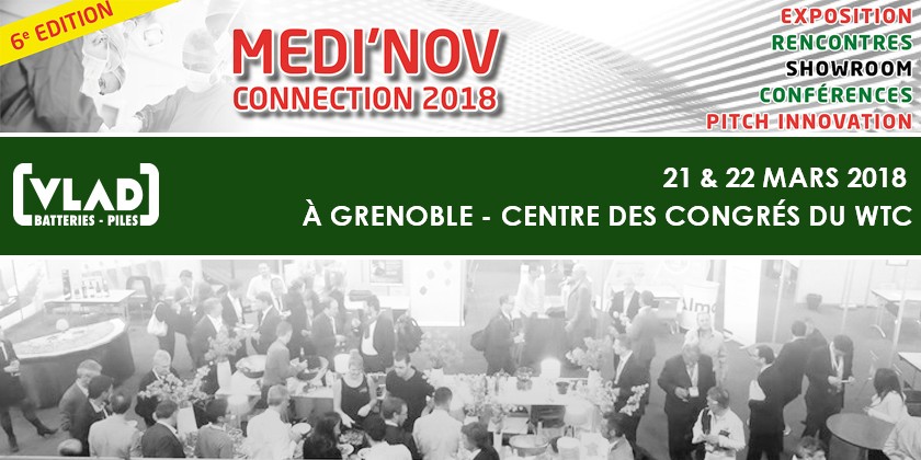 Vlad participa al salón MEDI'NOV que se celebrará a Grenoble del 21 al 22 de marzo de 2018